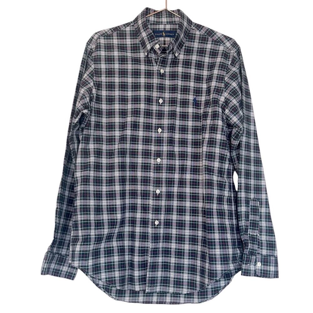 Ralph Lauren Men's Plaid Button Up Shirt - Size Medium